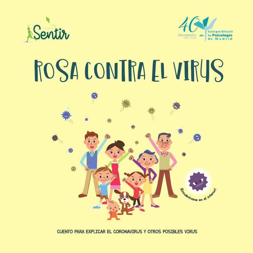 Rosa contra el virus. autor: colegio oficinal de psicólogía madrid