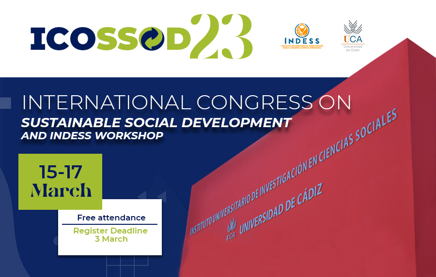 ICOSSOD23. International Congress on Sustainable SociaI Development and INDESS Workshop