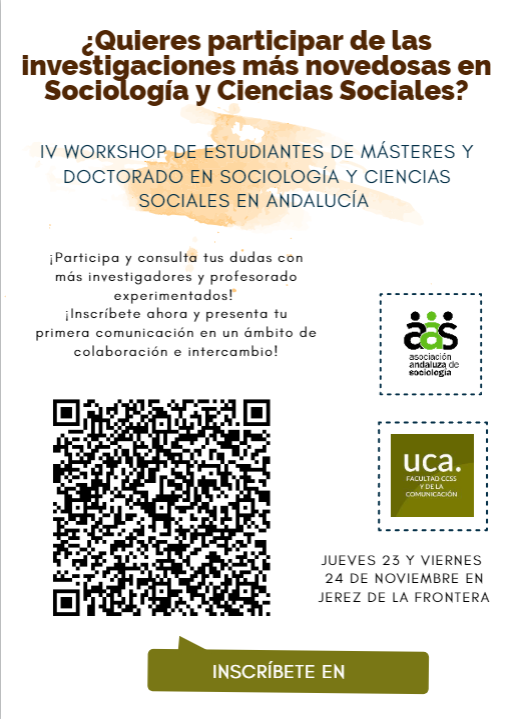 IV WORKSHOP DE ESTUDIANTES DE MÁSTERES Y DOCTORADO EN SOCIOLOGÍA Y CIENCIAS SOCIALES