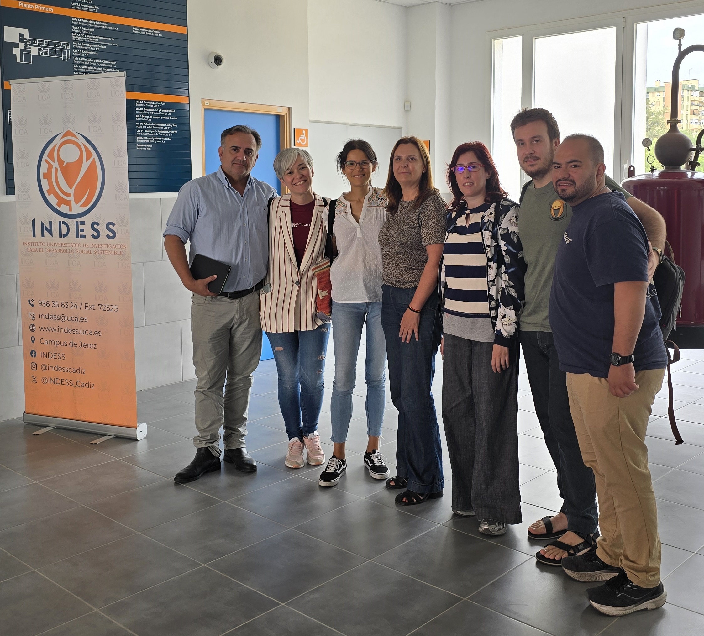 Reunión con investigadores de la Universidad de Sevilla