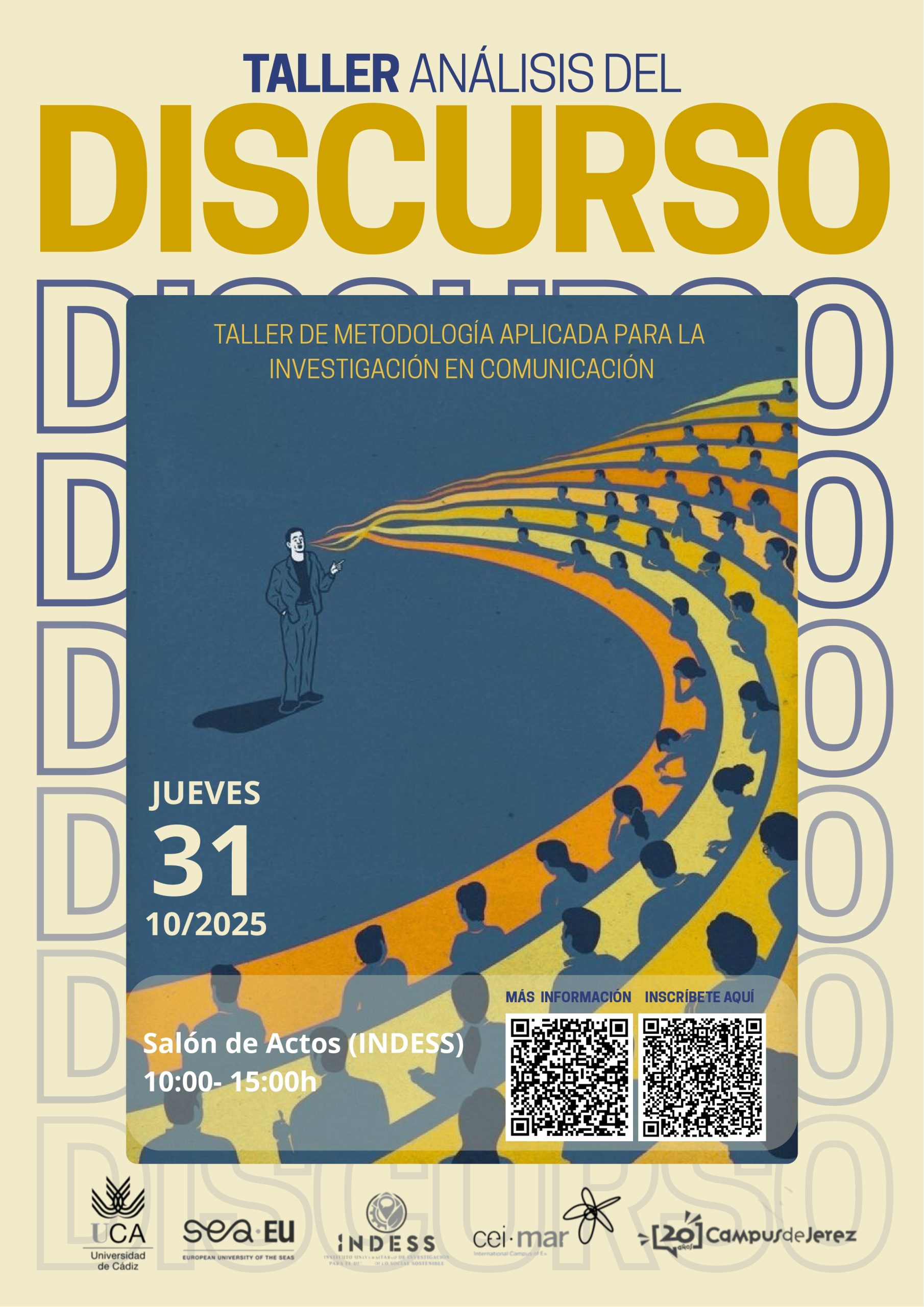 TALLER DE METODOLOGÍA APLICADA PARA LA INVESTIGACIÓN EN COMUNICACIÓN: ANÁLISIS DEL DISCURSO