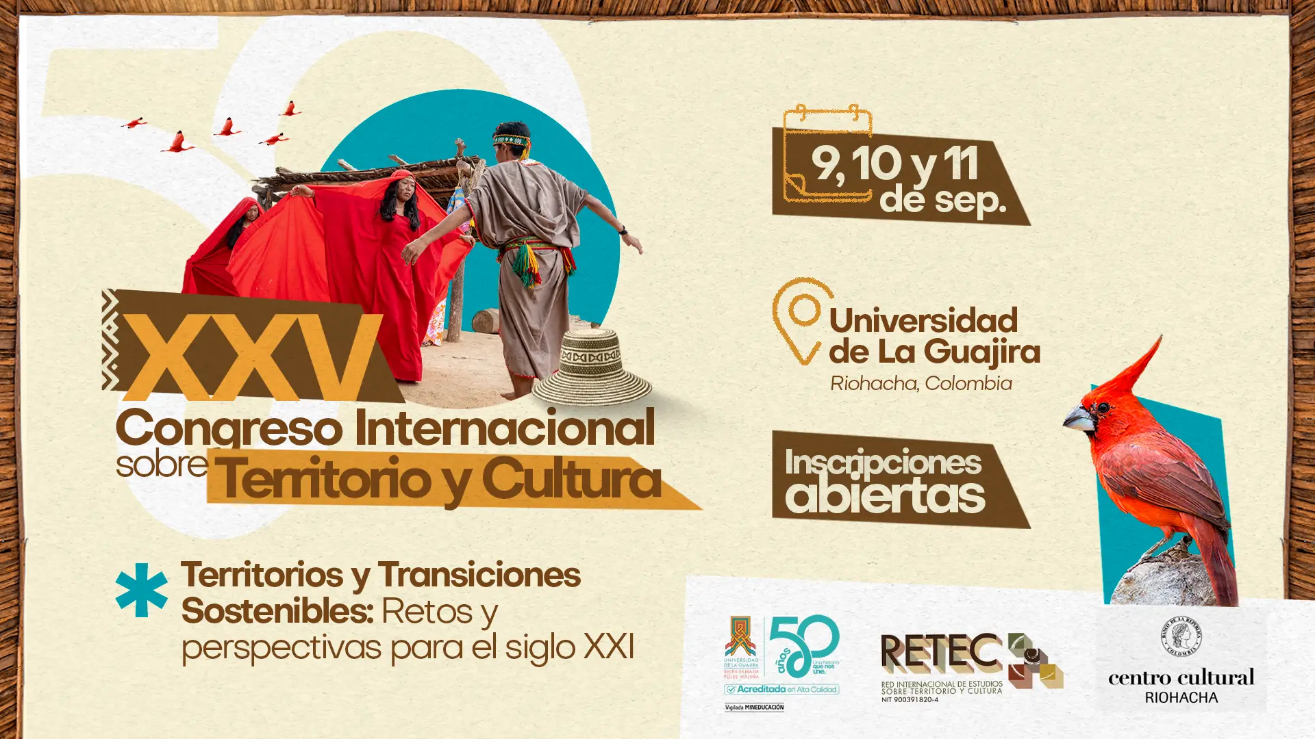 Abierta la convocatoria de ponencias para el XXV Congreso Internacional sobre Territorio y Cultura (Colombia)